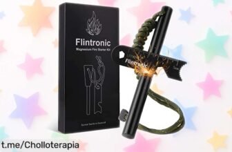 Pedernal de supervivencia Flintronic: enciende fuego con facilidad y disfruta de un super chollo que siempre querrás tener al aire libre. ¡No dejes escapar esta oportunidad única!