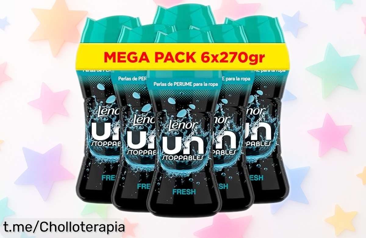 Perlas de perfume Lenor Unstoppables para ropa: fresco hasta 12 semanas y ahora a precio loco, ¡haz que cada lavado huela increíble sin dudarlo!