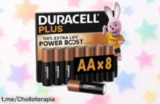 Pilas Duracell Plus AA de 8 unidades a precio de escándalo: carga infinita y energía duradera para todo lo que amas. ¡No te quedes sin ellas!