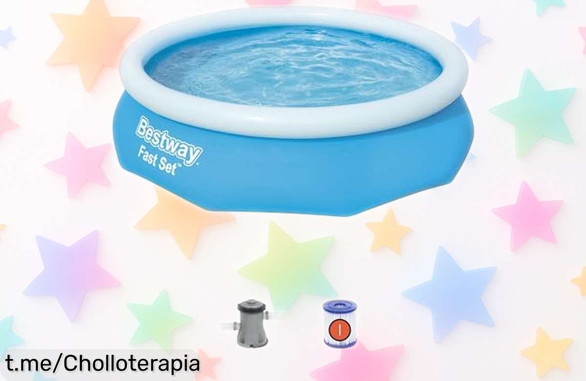 Piscina hinchable Bestway Fast Set con bomba incluida: Oferta irresistible para disfrutar del verano en tu jardín y crear momentos inolvidables sin complicaciones. ¡No la dejes escapar!