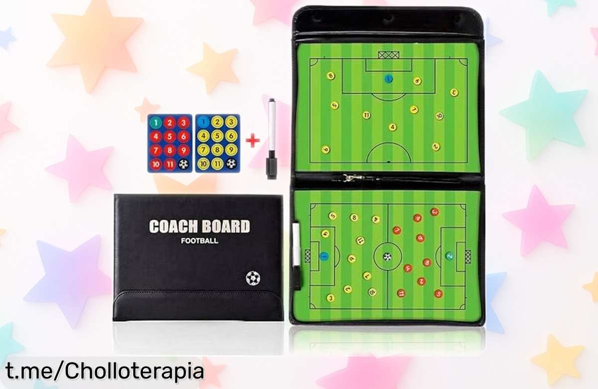 Pizarra táctica para entrenar fútbol CREADY®: un ofertón que te ayudará a organizar tu equipo y preparar jugadas de manera fácil. ¡No dejes escapar esta oportunidad, mejora tu juego ya!