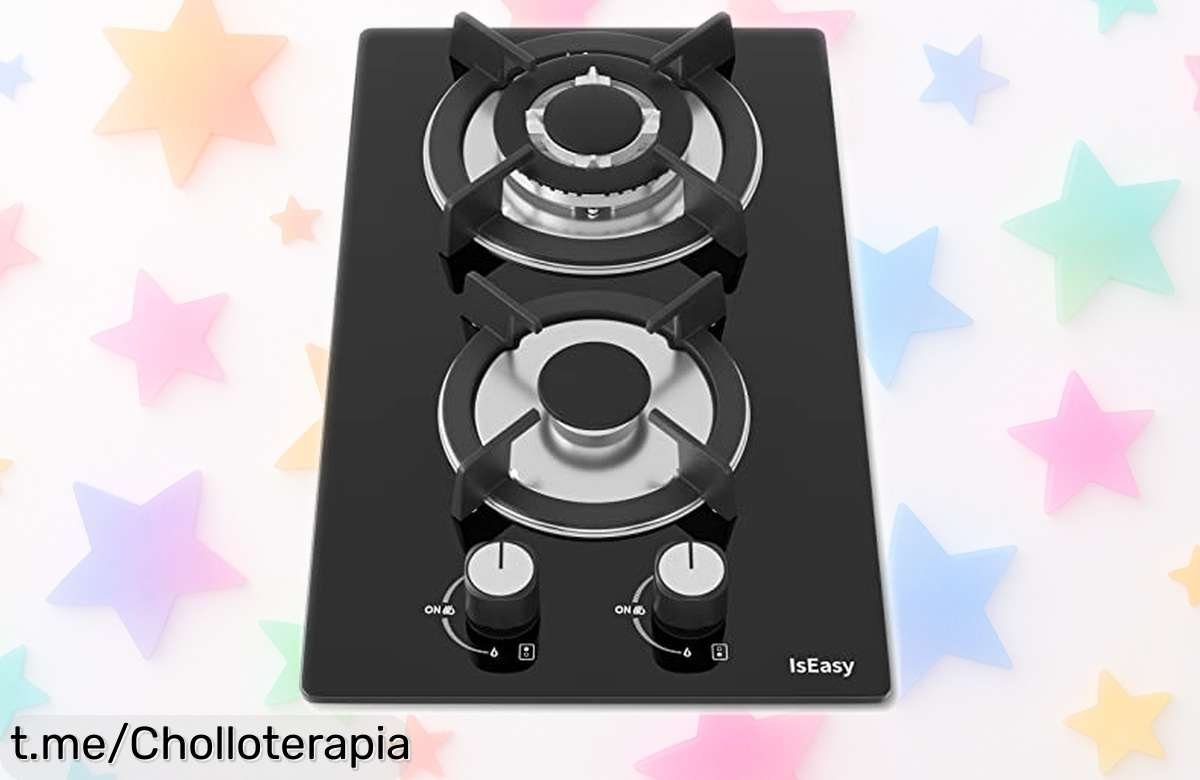 Placa de gas 2 fuegos IsEasy, la solución ideal para cocinar rápido y bien a un precio que es un auténtico regalo, ¡no te quedes sin la tuya y disfruta cocinando!