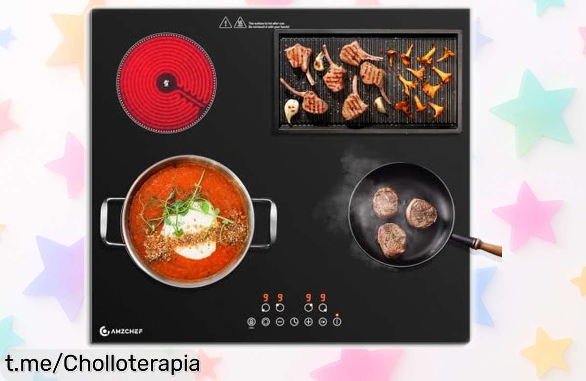 Placa vitrocerámica AMZCHEF de 4 fuegos: ¡ofertón increíble y precio tirado! Cocina como un chef a tu ritmo y disfruta cada plato que prepares. No te la pierdas, ¡es ahora o nunca!