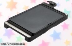Plancha de cocina JATA JEGR1246 con calor ultra rápido y superficie antiadherente, ¡ofertón para que disfrutes cocinando sin complicaciones!