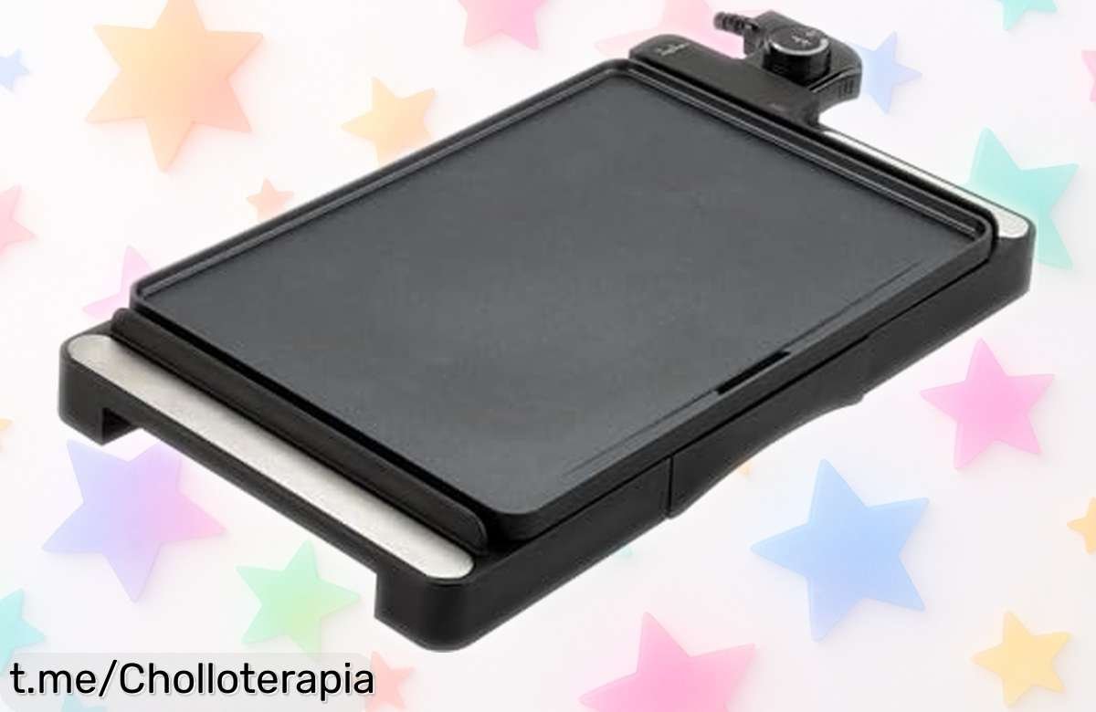 Plancha de cocina JATA JEGR1246 con calor ultra rápido y superficie antiadherente, ¡ofertón para que disfrutes cocinando sin complicaciones!