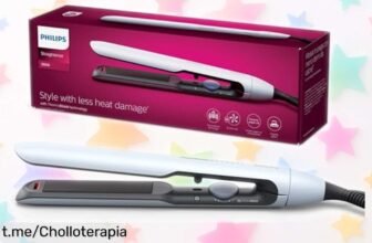 Plancha de pelo Philips serie 5000 con aceite de argán a precio loco: ¡alísate y brilla como nunca antes! No te lo pierdas, tu cabello te lo agradecerá.