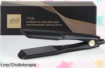 Plancha de pelo profesional ghd Max con placas anchas, ¡ofertón inesperado para alisar rápido y brillar! No pierdas la oportunidad de lucir peinados increíbles.