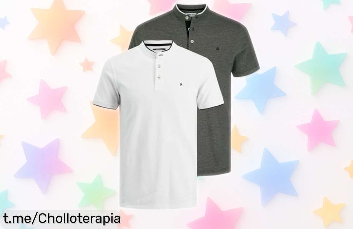 Polo básico Jack & Jones para hombre: ¡rebajado y resistente, es el chollazo perfecto para un fondo de armario actualizado sin complicaciones!