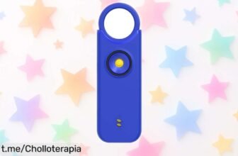 Potente alarma personal SOS con luz LED y vibración, un chollo increíble para tu seguridad que te dará la tranquilidad que necesitas. ¡Hazla tuya ya!