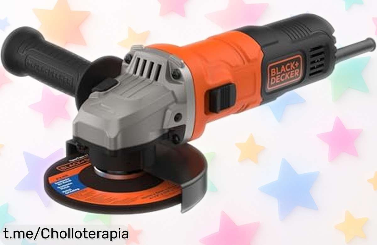 Potente amoladora angular Black+Decker BEG010QS con precio rebajado, ideal para cortar y esmerilar rápido. ¡No dejarás escapar este ofertón que te hará sentir un experto en minutos!