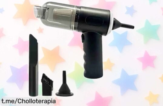 Potente aspiradora portátil ALMALUX 3 en 1 a precio loco: aspira, sopla y simplifica todo con su batería de larga duración, aprovecha este ofertón antes que se acabe y siente la diferencia ya.