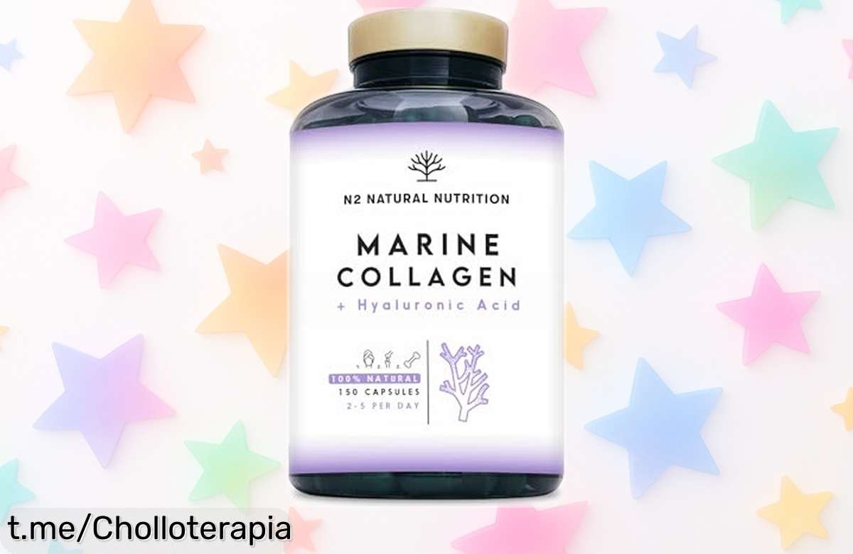 Potente colágeno marino con magnesio y vitamina C: ¡chollo de 150 cápsulas para cuidar tus huesos y piel durante 75 días que no querrás dejar pasar!