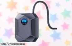 Potente compresor de aire digital para neumáticos con luz LED, apaga solo y te ahorra tiempo. Precio escándalo que no querrás dejar pasar ¡Aprovecha ya este chollo!