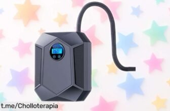 Potente compresor de aire digital para neumáticos con luz LED, apaga solo y te ahorra tiempo. Precio escándalo que no querrás dejar pasar ¡Aprovecha ya este chollo!