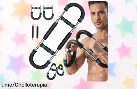 Potente entrenador de brazos Jinfanshurich Twister, fortalece tus músculos con 3 niveles de resistencia ¡y llévalo a donde quieras! No te pierdas este super chollo ahora mismo.