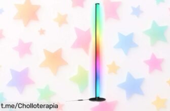 Potente lámpara de pie LED RGB VASAGLE con control por móvil a precio loco, ¡dale vida y color a tu espacio! No dejes pasar esta oferta única que iluminará tus mejores momentos.