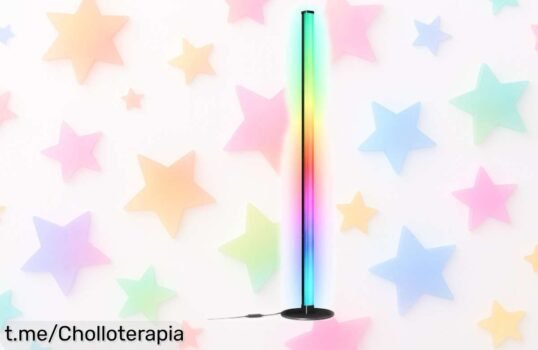 Potente lámpara de pie LED RGB VASAGLE con control por móvil a precio loco, ¡dale vida y color a tu espacio! No dejes pasar esta oferta única que iluminará tus mejores momentos.