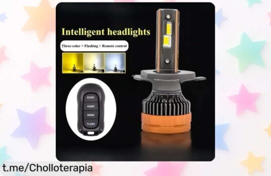 Potente pack de 2 faros LED para coche con mando a distancia, cambia de color en un clic y hoy están a precio loco; ilumina tus noches al volante ¡no te lo pierdas!