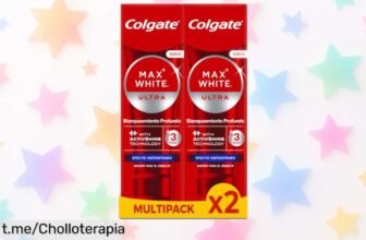 Potente pasta de dientes Colgate Max White Ultra que blanquea manchas en 3 días, disfruta de una sonrisa radiante y aprovecha este ofertón antes de que se acabe.