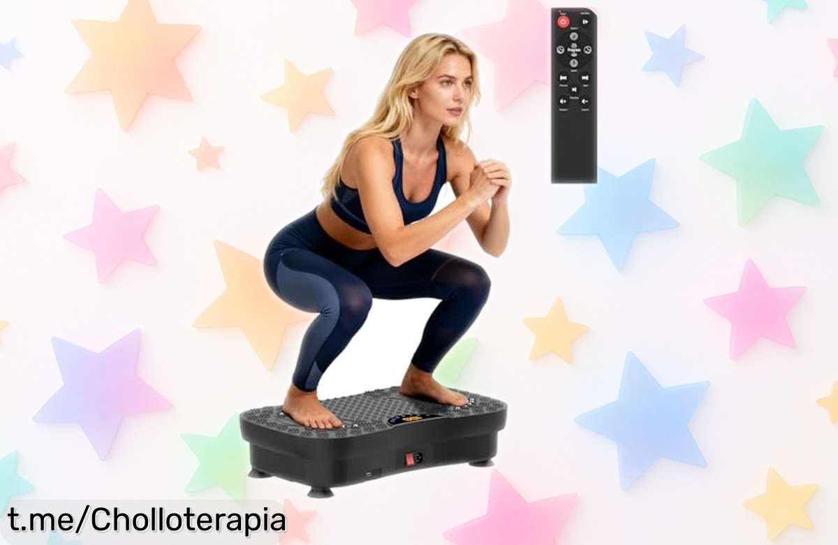 Potente plataforma vibratoria Fitness 200W con mando y 120 niveles: lleva tu entrenamiento al siguiente nivel sin complicaciones, ¡aprovéchalo ya que el precio ha bajado!