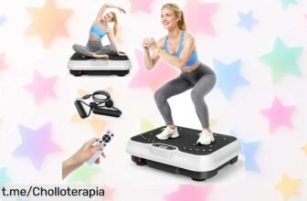 Potente plataforma vibratoria con mando para quemar grasa y tonificar en solo 10 minutos; ¡aprovecha este precio regalado antes de que se acabe!