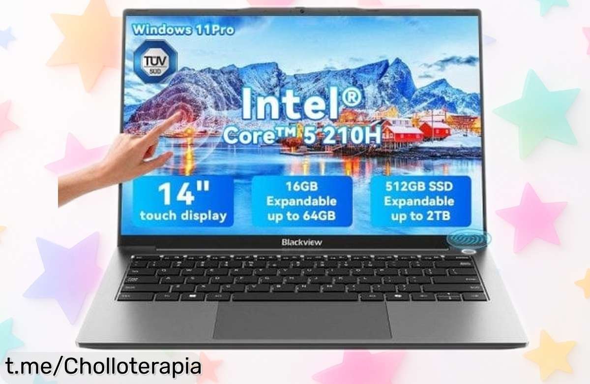 Potente portátil Blackview AceBook 16 con pantalla táctil y chollo de precio que hará volar tus proyectos. ¡No dejes pasar esta oportunidad única!