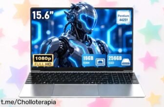 Potente portátil MITUNTUN de 15,6” con apertura de 180° y 16GB RAM a un precio increíble que no puedes dejar pasar; haz que cada tarea sea más fácil y disfruta al máximo tus momentos.