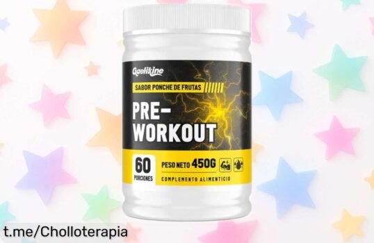 Potente pre workout en polvo con cafeína y BCAA, ¡ofertón a un precio loco! Eleva tu energía y concentración ahora mismo para entrenar como nunca antes.
