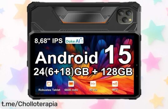 Potente tablet Blackview Active 5 resistente, con pantalla de 8,7” y batería duradera a precio locazo. Aprovecha este ofertón y dale un respiro a tu día sin complicaciones.