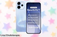 Potente y rápido móvil OPPO Reno15 FS 5G con cámara top y pantalla de 120 Hz, ¡ofertón increíble que te hará quererlo ya!