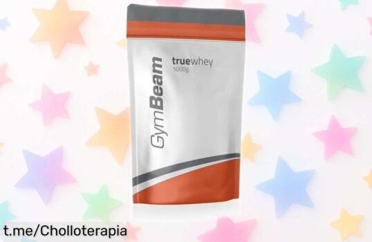 Proteína True Whey 1000 g de GymBeam: El super chollo que estabas esperando para ganar músculo rápido y disfrutar del increíble sabor chocolate y avellana. ¡No te quedes sin la tuya!