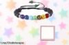 Pulsera de 7 chakras ZEBKEL con piedras volcánicas que te brinda relajación y protección energética ¡solo hoy a un precio absolutamente loco!
