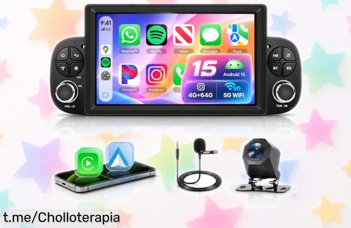 Radio de coche para Fiat Panda 2013-2020 con pantalla táctil, tecnología avanzada y funcionalidades que han caído de precio: ¡hazte con este super chollo antes que se agote!