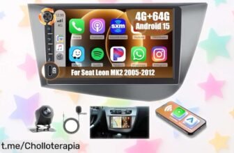 Radio para Seat Leon MK2 con Android 15, Bluetooth y cámara de reversa: ¡ofertón único que no puedes dejar escapar, el mejor sonido a un precio regalado!