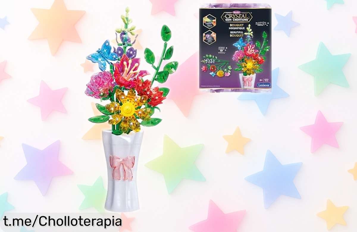 Ramo de flores con gemas de cristal LEXIBOOK: ¡brillan en cualquier rincón y ahora a un precio increíble! No pierdas la oportunidad de dar ese detallazo que encantará.