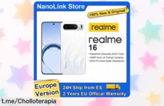 Rápido y potente móvil Realme 16 5G con pantalla AMOLED de 6,57”, cámara de 50MP y batería gigante en ofertón que no puedes dejar escapar. ¡Haz tu compra ahora!