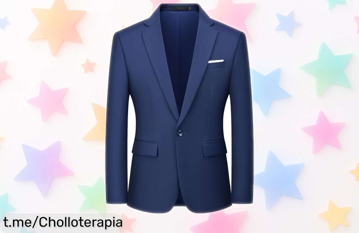 Rebajada y estilosa chaqueta slim fit Autsel Blazer que resalta tu figura ideal para bodas o trabajo, ¡no dejes pasar este ofertón único!