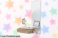 Recibidor con espejo y cajón de Dahlia: aprovecha este super chollo para dar un toque elegante a tu entrada antes que se agote y dale el estilo que merece tu hogar.