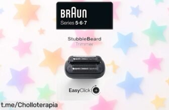 Recortadora de barba Braun EasyClick para un look impecable, con ajustes perfectos y cabezal lavable, ahora a un precio loco que no querrás dejar pasar.