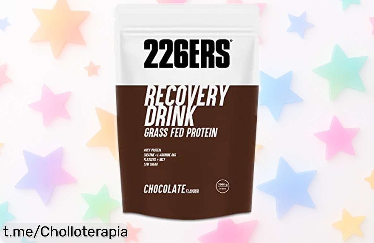 Recuperador muscular en polvo 226ERS con proteína grass fed y chocolate a precio loco: ¡Potencia tu energía sin subir azúcar! No dejes escapar este super chollo para tus entrenos.