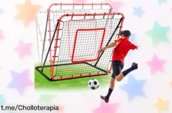 Red portátil de reboteo JASCOPRO para entrenar tiros y porterías, ¡un ofertón impactante que hará vibrar a tu balón en cada jugada! Aprovecha esta oportunidad única.