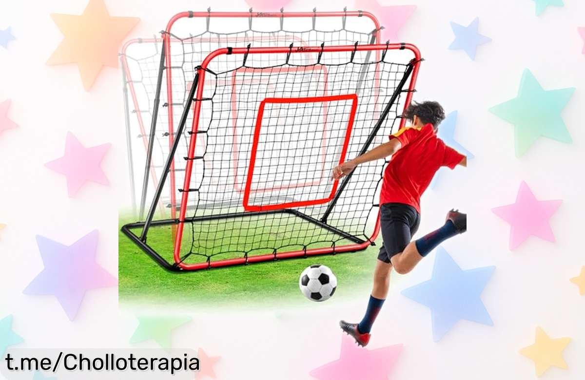 Red portátil de reboteo JASCOPRO para entrenar tiros y porterías, ¡un ofertón impactante que hará vibrar a tu balón en cada jugada! Aprovecha esta oportunidad única.