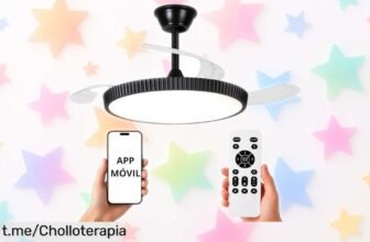 Refréscate y ilumina tus espacios con el ventilador de techo NARVI MANHATTAN: un ofertón silencioso que te hará sentir frescura sin gastar de más. ¡No te lo pierdas!