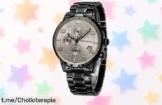 Reloj MEGALITH militar en acero inoxidable, cronógrafo y calendario a un precio de ganga: ¡la oportunidad perfecta para hacer feliz a alguien especial ya!