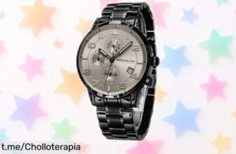 Reloj MEGALITH militar en acero inoxidable, cronógrafo y calendario a un precio de ganga: ¡la oportunidad perfecta para hacer feliz a alguien especial ya!