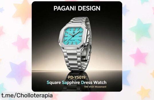 Reloj de cuarzo cuadrado PAGANI DESIGN PDYS019: precio rebajado, elegante y fácil de llevar; ¡no te quedes sin el tuyo y luce un estilo impresionante!