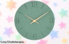 Reloj de pared grande y silencioso Kooko para que siempre estés a tiempo, ¡aprovecha este precio de ganga antes de que se acaben las unidades!