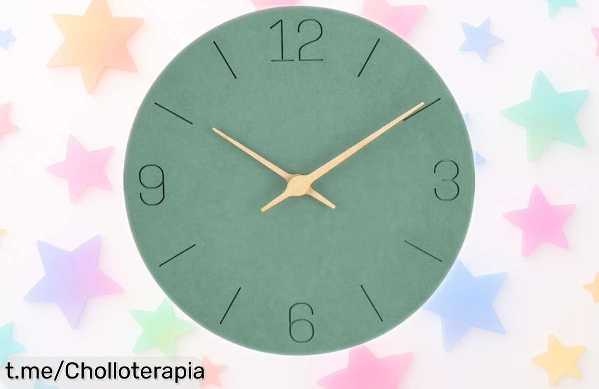 Reloj de pared grande y silencioso Kooko para que siempre estés a tiempo, ¡aprovecha este precio de ganga antes de que se acaben las unidades!