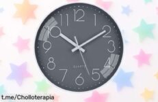 Reloj de pared moderno ACCSHINE sin ruido a precio loco, el toque elegante que tu salón necesita. Dale estilo a tus espacios y no dejes pasar esta oferta increíblemente ajustada.