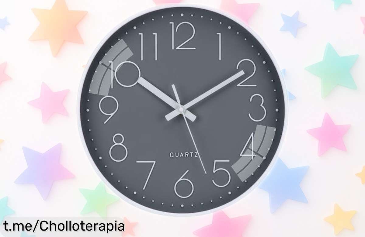 Reloj de pared moderno ACCSHINE sin ruido a precio loco, el toque elegante que tu salón necesita. Dale estilo a tus espacios y no dejes pasar esta oferta increíblemente ajustada.